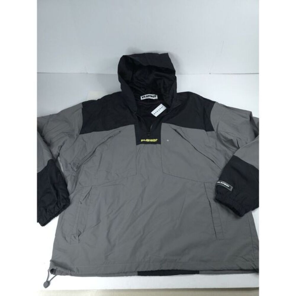 Playboy x PacSun 1/4 Zip Windbreaker Mesh Hoodie Hooded Jacket Men's M Med Bunny